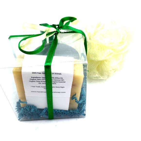 Lemongrass Soap Gift Set Christmas Holiday Package Bath Spa Lotion Bar - Picture 4 of 7